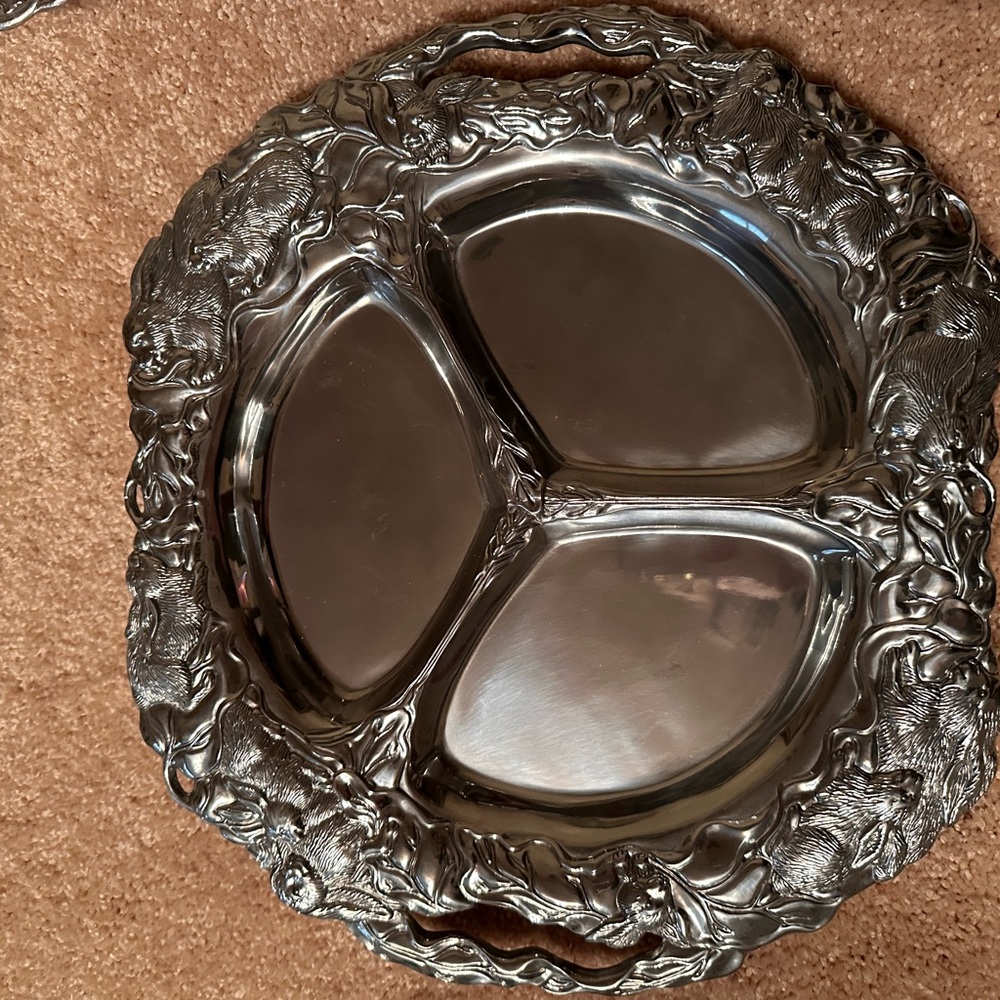 Arthur Court 2001 Rabbit Divided Tray